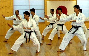 Japan Karate Association Train in Tokyo